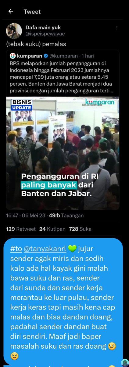 Tanyarl On Twitter Sender Masih Mikir Apa Bisa Ya Orang Berhenti