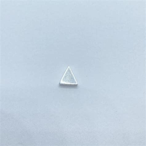 Moa Silver Design Pingente Liso Triangulo X Cm