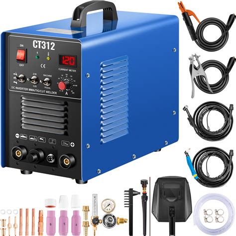 Vevor In Ct Combo Welder Plasma Cutter Tig Mma Inverter Welder