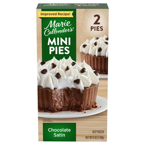 Save On Marie Callender S Mini Pies Chocolate Satin Ct Frozen Order