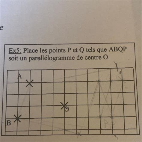 Ex5 Place les points P et Q tels que ABQP soit un parallélogramme de