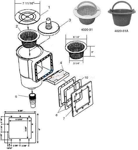 Sta Rite Above Ground Skimmer Parts