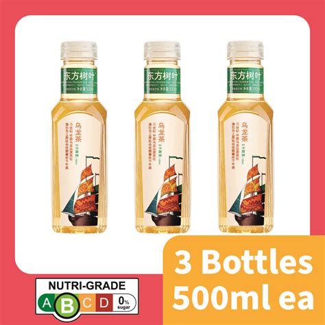 Nongfu Spring Oriental Leaf Oolong Tea 500ml x 3 Bottles 农夫山泉东方树叶乌龙茶