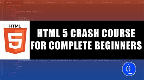 Html Crash Course For Complete Beginners Youtube