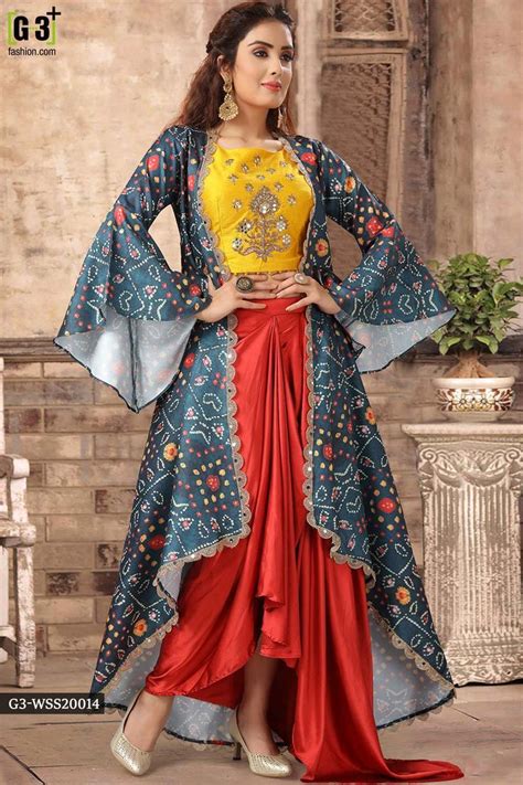 Printed Grey Jacket Style Indo Western Western Wear Outfits Sleeves