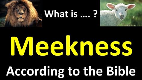 Meekness What The Bible Really Teaches And Why Every Christian Must