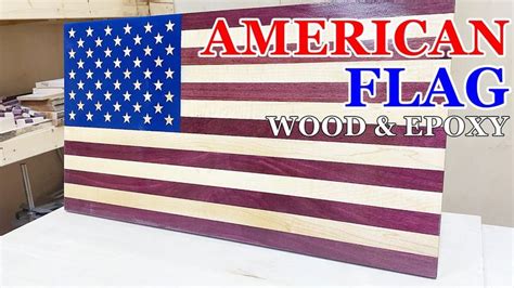 How To Build An American Flag Out Of Wood Feat Epoxy YouTube