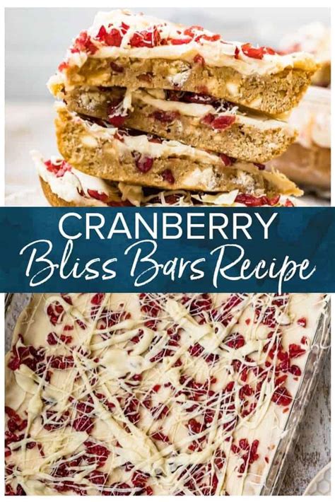 Skinny Cranberry Bliss Bars Recipe The Cookie Rookie® Video