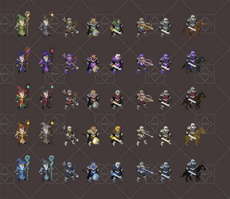 Wizard - Top Down Pixel Art Character Assets | GameDev Market