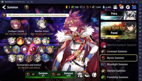 Epic Seven New Hero Peira Lionheart Cermia New Side Story And Web