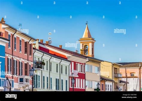 colorful houses of the seaside village in Italy Stock Photo - Alamy