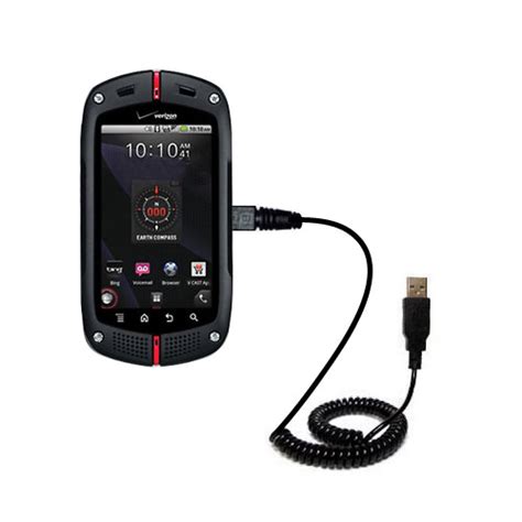 Coiled Power Hot Sync Usb Cable Suitable For The Casio Gzone Commando With Both Data And Charge