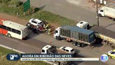 Bom Dia Minas Acidente Complica Tr Nsito Na Br Em Ribeir O Das