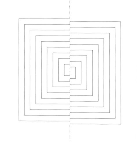 The Lines Are Arranged In Different Shapes