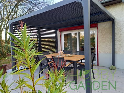 Pergola Bioclimatica Premium ARTEMIS Aluminiu Gri Antracit