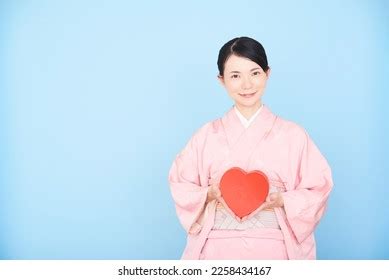 Woman Wearing Japanese Traditional National Costume Stock Photo ...