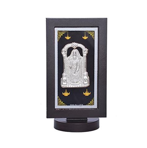 Siri Creations Pure Silver Balaji With Acrylic Frame Amazon In