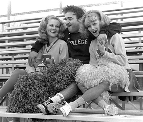 1977 John Belushi With Martha Smith Left And Mary Louise Weller