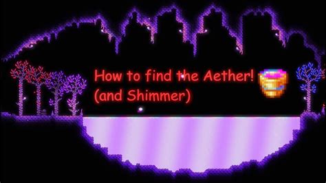 How To Find The Aether In Terraria New 144 Mini Biome Youtube