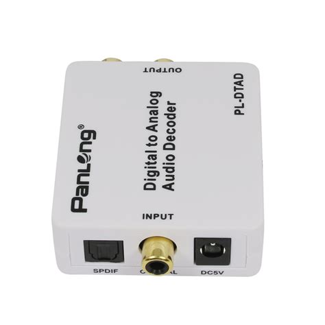 Panlong Optical Spdif Toslink Coaxial Digital To Analog Audio