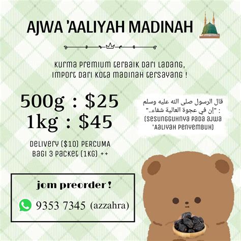 AJWA AALIYAH PREMIUM Food Drinks Fresh Produce On Carousell