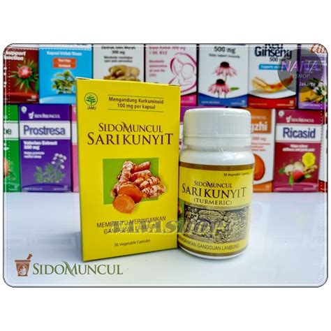 Jual Sari Kunyit Sidomuncul Obat Maag Pencernaan Lambung Shopee