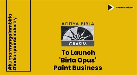 Aditya Birla Group To Launch Birla Opus Paint Business In Ambitious Move