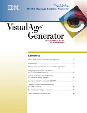 Fillable Online Visualage Generator Templates Version Fax Email