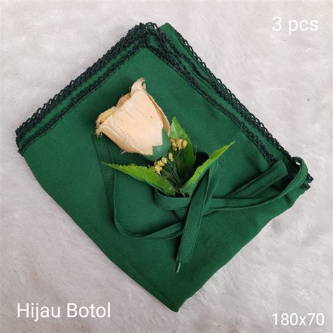 Jual Kerudung Pashmina Tali Picot Crochet Murah Hijab Pashmina Renda