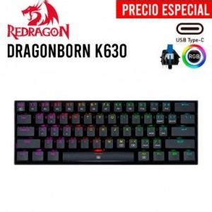 TECLADO REDRAGON DRAGONBORN K630 ESPAÑOL MECANICO SW RED RGB