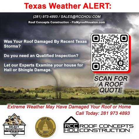 Texas Weather Alert | Roof Concepts & Construction