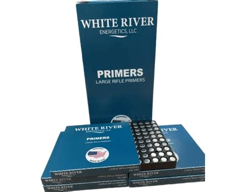 White River Energetics Large Rifle Primers 1000 Primers Ammo Direct