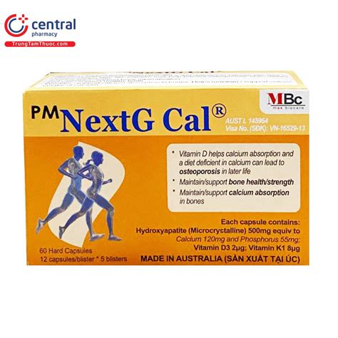 Thuốc Canxi PM NextG Cal Giải Pháp Bổ Sung Canxi Tốt Nhất Cho Sức Khỏe