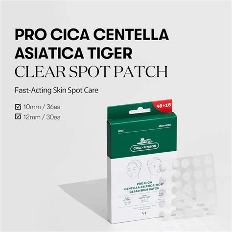 vt cosmetics cica clear spot patches  acne prone skin sweetcare japan