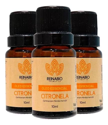 Kit Aceite Esencial De Citronela Puro Reinabio Ml Mercadolibre