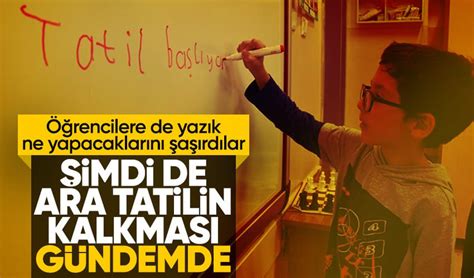 Son Dakika Okullarda ara tatil kalkıyor mu Milli Eğitim Bakanı Yusuf