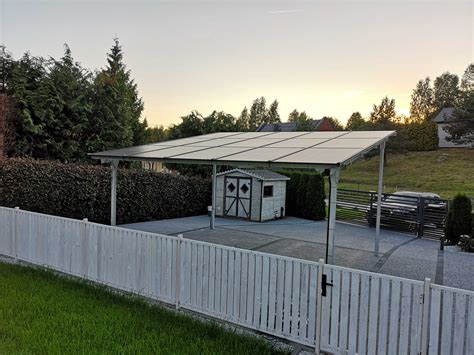 Carport Dwustanowiskowy Wiata Gara Owa Fotowoltaika Panele Pv Dotacje