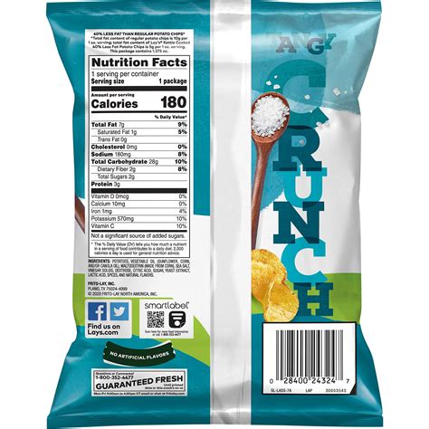 Snapklik Lays Kettle Cooked Potato Chips 40 Less Fat Salt