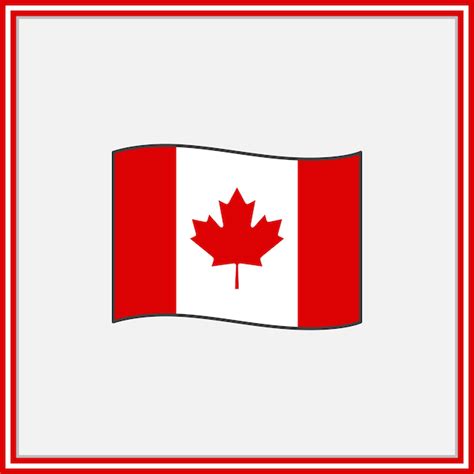 Premium Vector | Canada flag cartoon vector illustration flag of canada ...