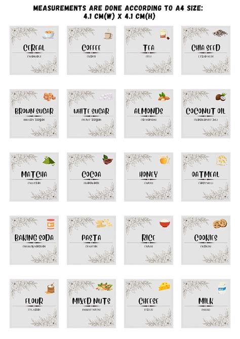 Editable Printable Pantry Labels Pantry Organization Etsy