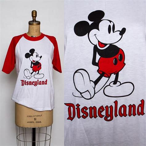 Vintage 1980s Disneyland Ringer T Shirt Mickey Mouse Disney Etsy