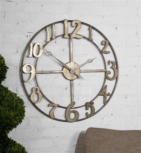 Uttermost Delevan 32 Inch Metal Wall Clock Ut06681