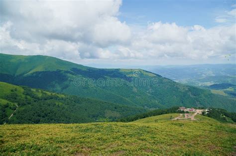 Vackra Landskapsmoln I Sommarlandskapet Montera Gemba Pylypets Ukraine