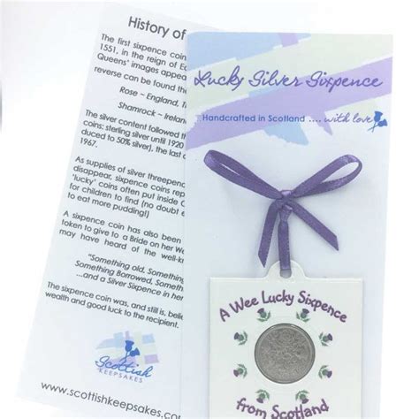 Silver Sixpence: Thistles | Scottish Keepsakes