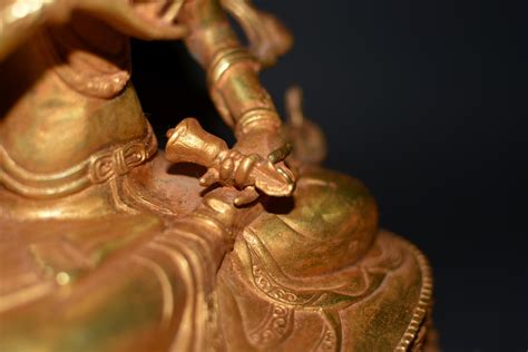 Gilt Bronze Vajrasatwa Tibetan Buddha Statue For Sale At 1stDibs