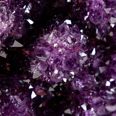 Spécial Grande améthyste Druzy Cristaux violets très profonds