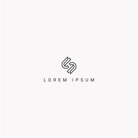 Premium Vector Modern Creative Luxury Letter Sh Hs Logo Initial Based