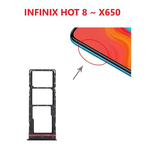 SIM TRAY INFINIX HOT 8 X650 SIM SLOT CARD SIMCARD TRAY BENITECH Lazada Indonesia