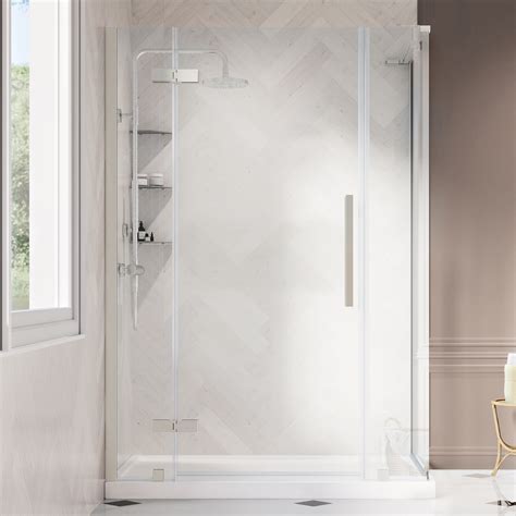 Ove Decors Tampa 54 In L X 32 In W X 72 In H Corner Shower Kit With