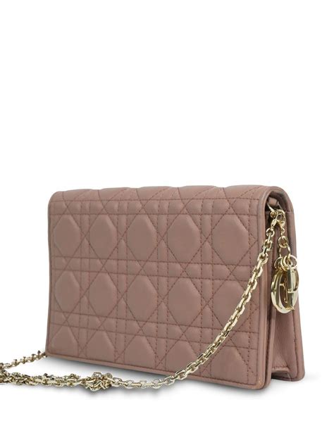 Pre Owned Dior Lady Clutch Bag In Pink Modesens